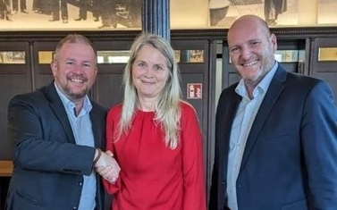 v.l.n.r MdEP Andreas Glück, Silvia Hapke-Lenz und MdL Stephen Brauer